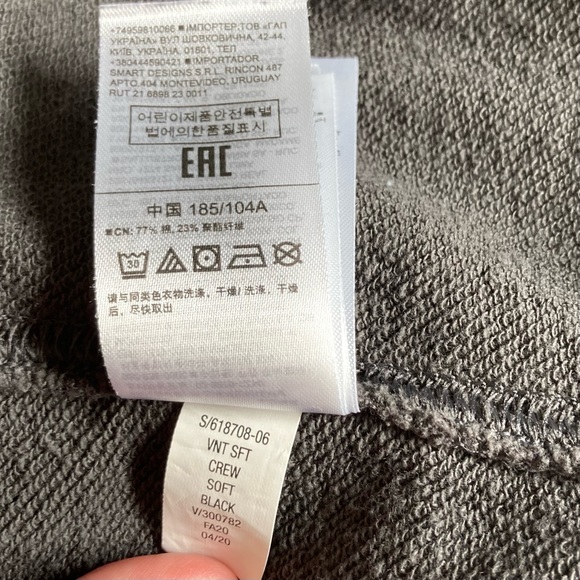 GAP  Dark Gray Long Sleeve Sweat Shirt Mens Large - Picture 11 of 16